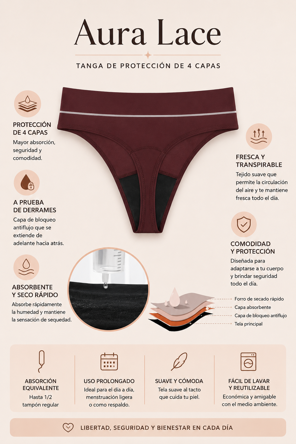 🌸 Aura Lace | Pack x3 prendas íntimas inteligentes ⭐