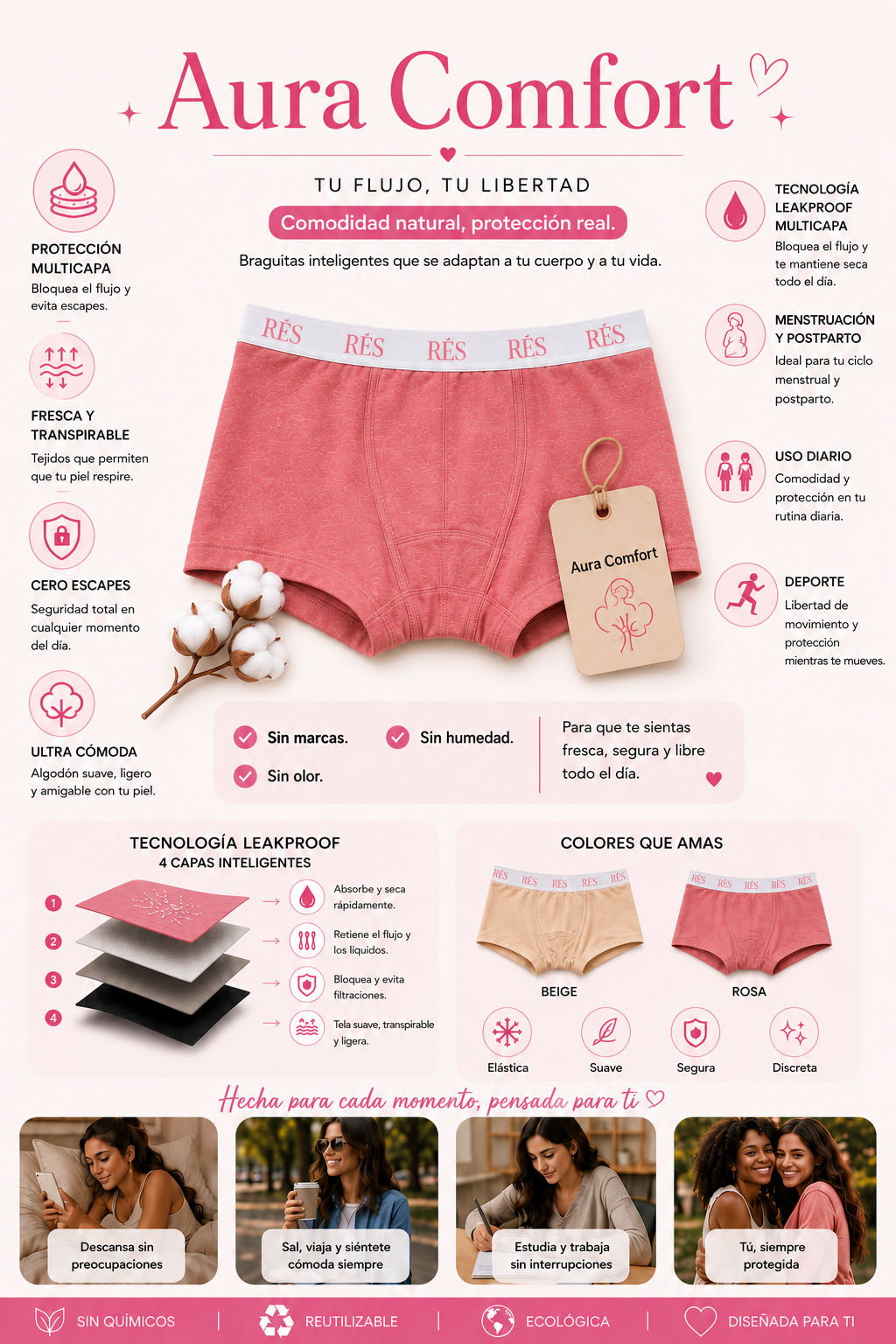 🌸 Aura Comfort | Pack x3 prendas deportivas inteligentes ⭐