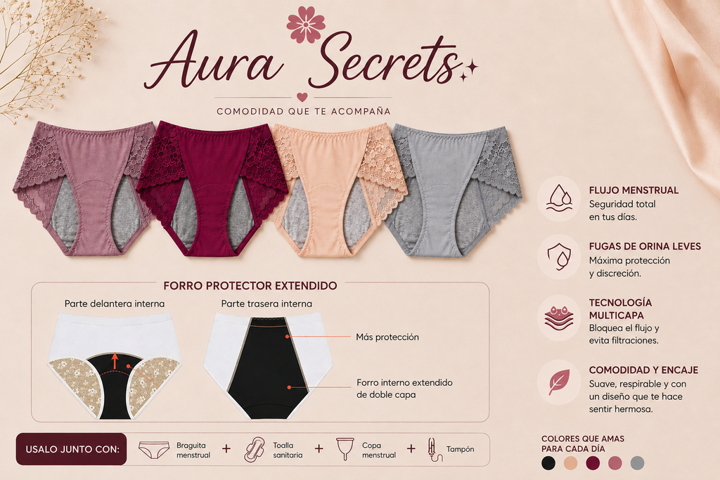 🖤 Aura Secrets | Pack x3 prendas íntimas elegantes ⭐